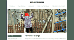 Desktop Screenshot of forskolelivet.se